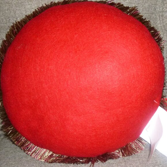 Hallmark Vintage decorative round Christmas pillow - Picture 2 of 3